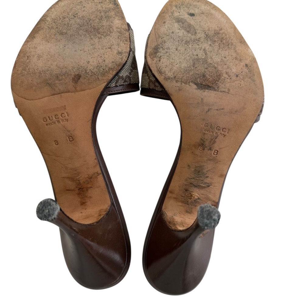 Gucci Vintage Logo Heel Mules - Picture 7 of 9
